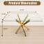 with Glass Base Dining Table-1415236073