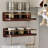 Wall-Mounted Walnut Kitchen Organizer-1280248614