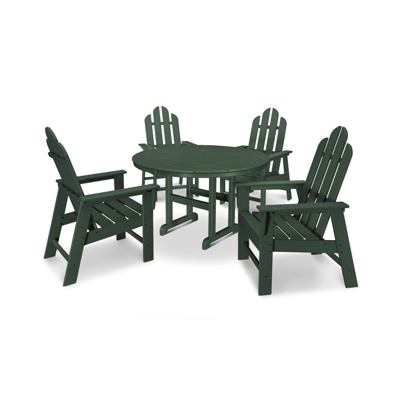 Ensemble repas 5 pièces POLYWOOD Long Island, Vert