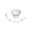Abeilles Glass Dessert Bowl