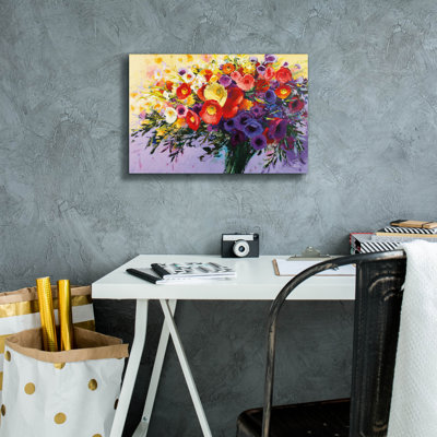 «Wild And Flowery» par Shirley Novak, art mural sur toile