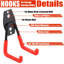 Heavy Duty Garage Hooks 10 Pack Wall Mount Utility Storage Rack