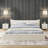 Queen Size Upholstered Bed Frame With Curved Headboard, No Box Spring Required-126605963