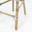 Ensemble de tabourets de bar élégants en rotin de polyuréthane d'extérieur, structure en aluminium antirouille avec finition en bambou