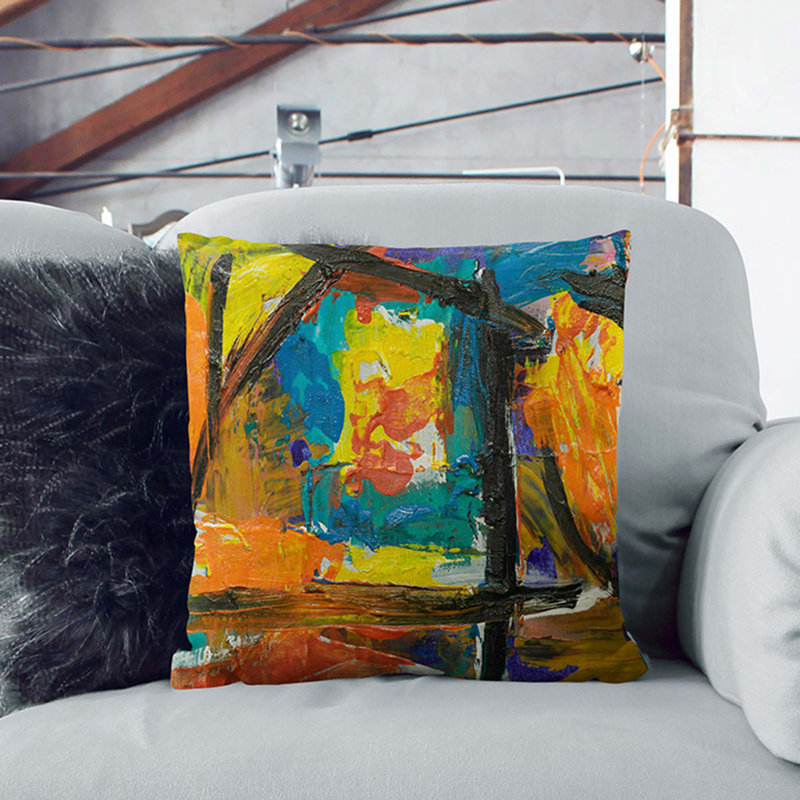 Abstract Square Cushion, 40 x 40 cm