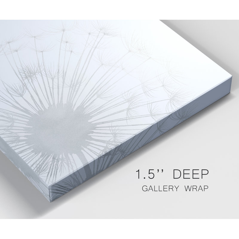 « pissenlit whisper i »-reproduction d’art sur toile tendue, H 32 po x l 32 po x P 1 po