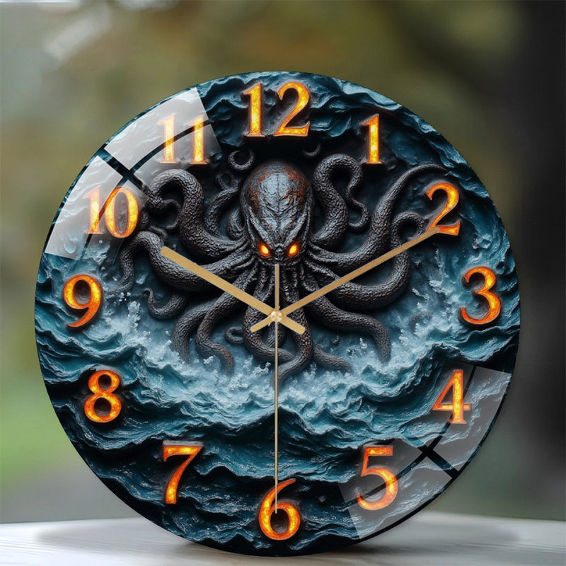 Horloge murale 12 po Cthulhu