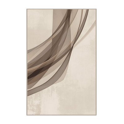 Tapis beige moelleux moelleux et moderne Lulsgate