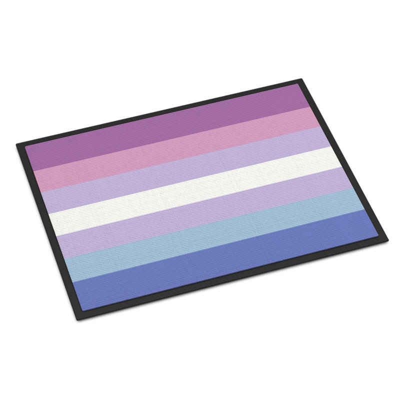 Tapis de porte USA Gay Pride, l 18 po x L 27 po, Fierté bigenre