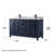 Daria 60'' Double Bathroom Vanity with Carrara Marble Top-97964209-97964214