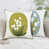 Blanc / vert olive