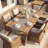 63" solid wood dining table