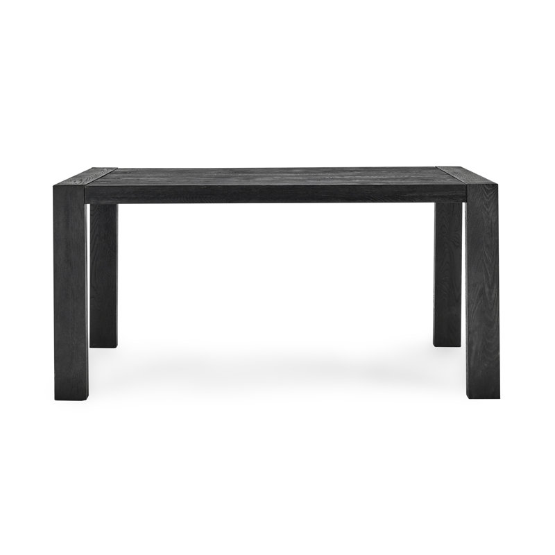 Yochanan 62" Solid Wood Dining Table, Black