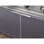 Ensemble de 4 armoires en aluminium pour l'extérieur Barbecue au gaz naturel performant-124244903