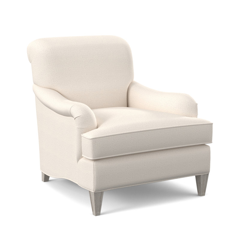 Bristol Upholstered Armchair, Venice Ivory, Bisque