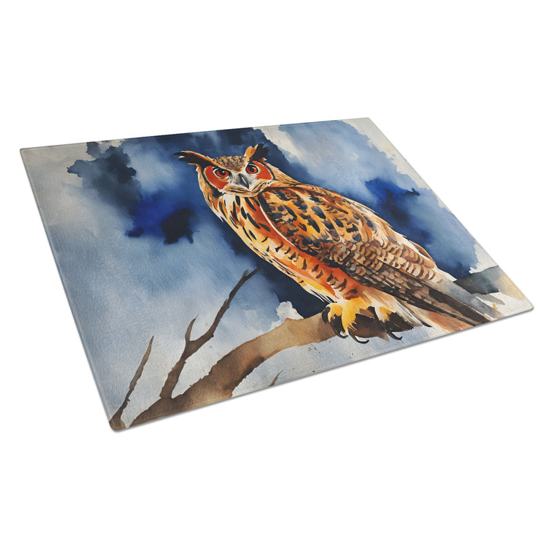 Planche à découper en verre Eurasian Eagle Owl