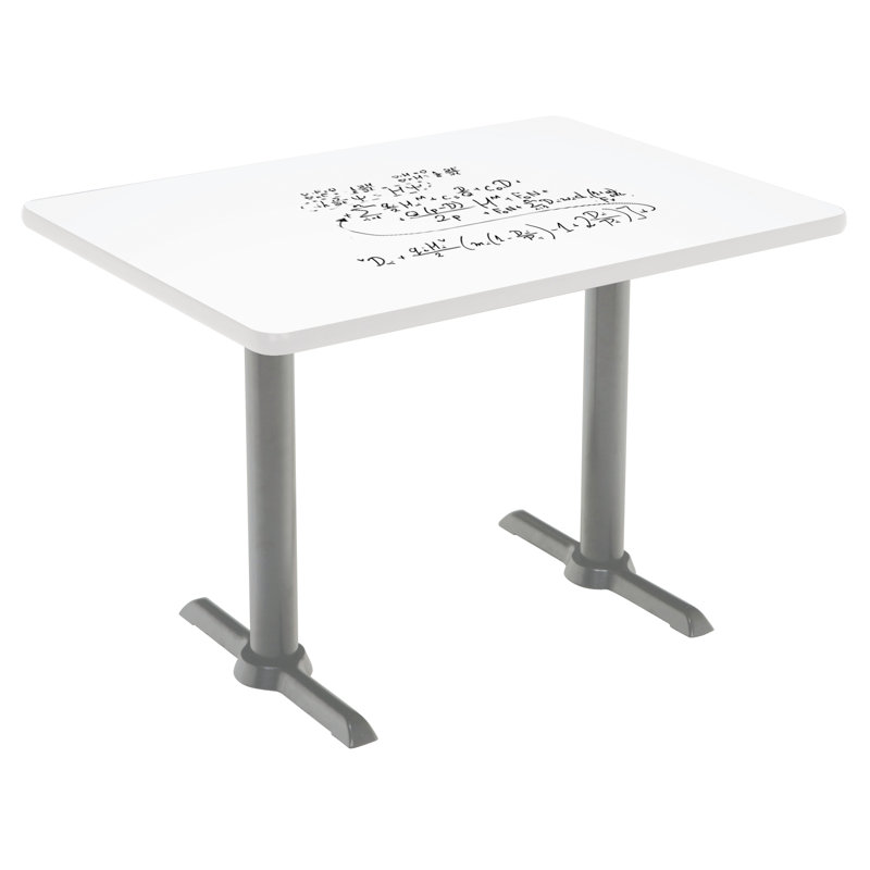 Table de pause L 48 po Mode, H 41 po x L 48 po x P 30 po, Argent