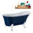 55.1'' x 26.8'' Soaking Acrylic Bathtub-76640554-76640556