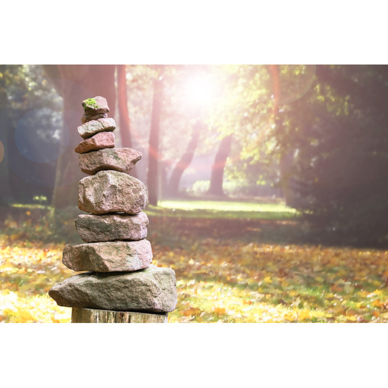 Stone Pyramid - Wrapped Canvas Print, 30cm H x 46cm W x 3.8cm D