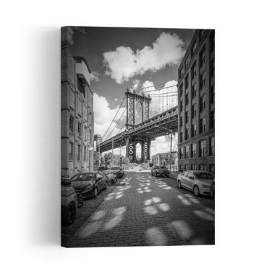 «Dumbo Manhattan Bridge View Abstract Contemporary City Architecture», reproduction d'art murale