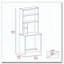 Black Wengue 4-Shelf Computer Desk with Hutch