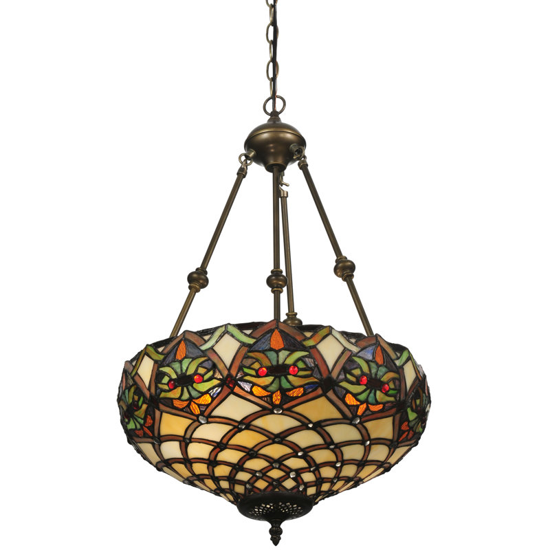 Luminaire suspendu bol simple 2 lumières Diane