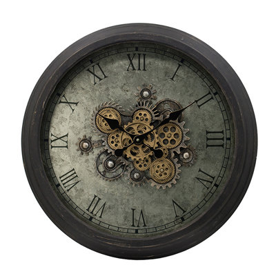 Horloge murale en bois manufacturé