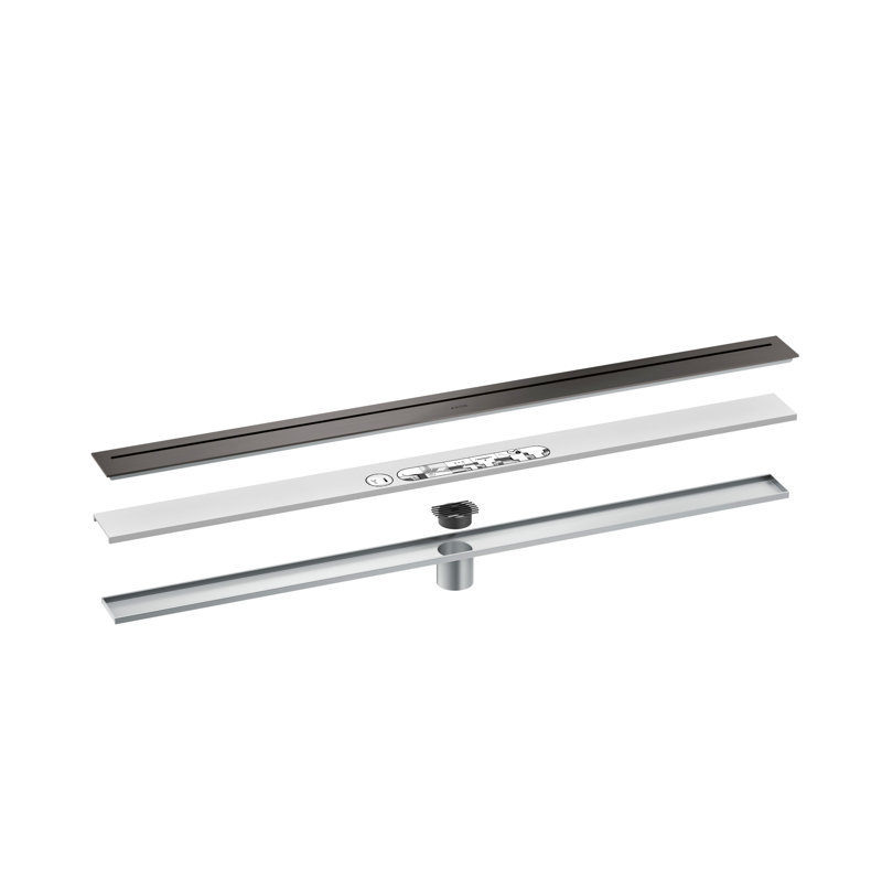 AXOR Drains Floor Installation 39 3/8", Brushed Black Chrome