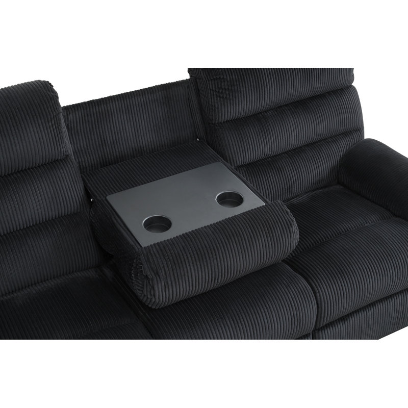 Canapé inclinable Coppock 15989BE617AE479A881F4978DB20223A, noir