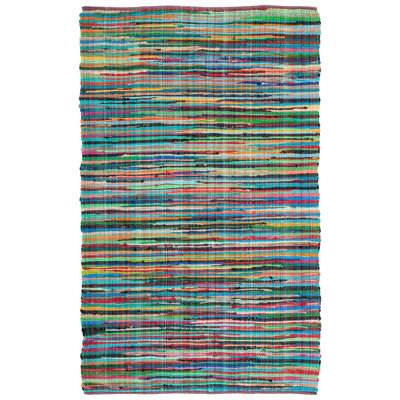 Fales Rug Hand Woven Cotton Abstract Rug