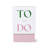 To-Do Notecards, Petite Stripe