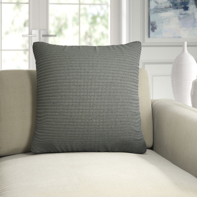 Entwine Pillow Cover & Insert, Gray, Square 24"