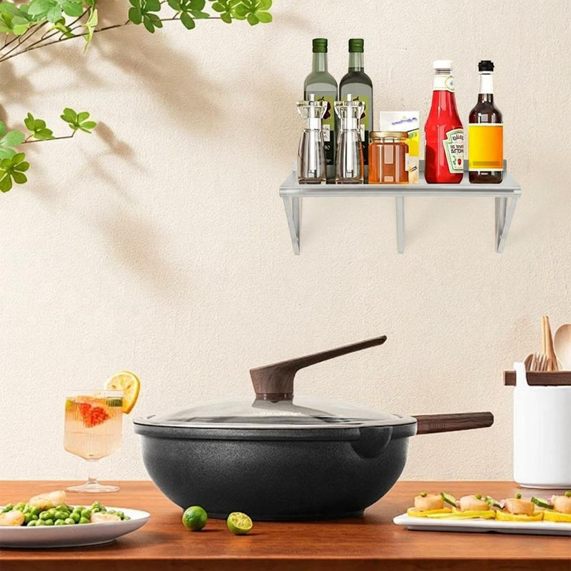 30" x 12" x 12" Commercial Stainless Steel Shelf – Heavy-Duty Storage Rack for Kitchen, Clean Room, Restaurant
