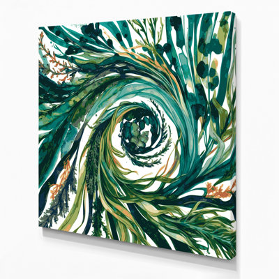 Vegetables Agar Agar Green Canvas Wall Art