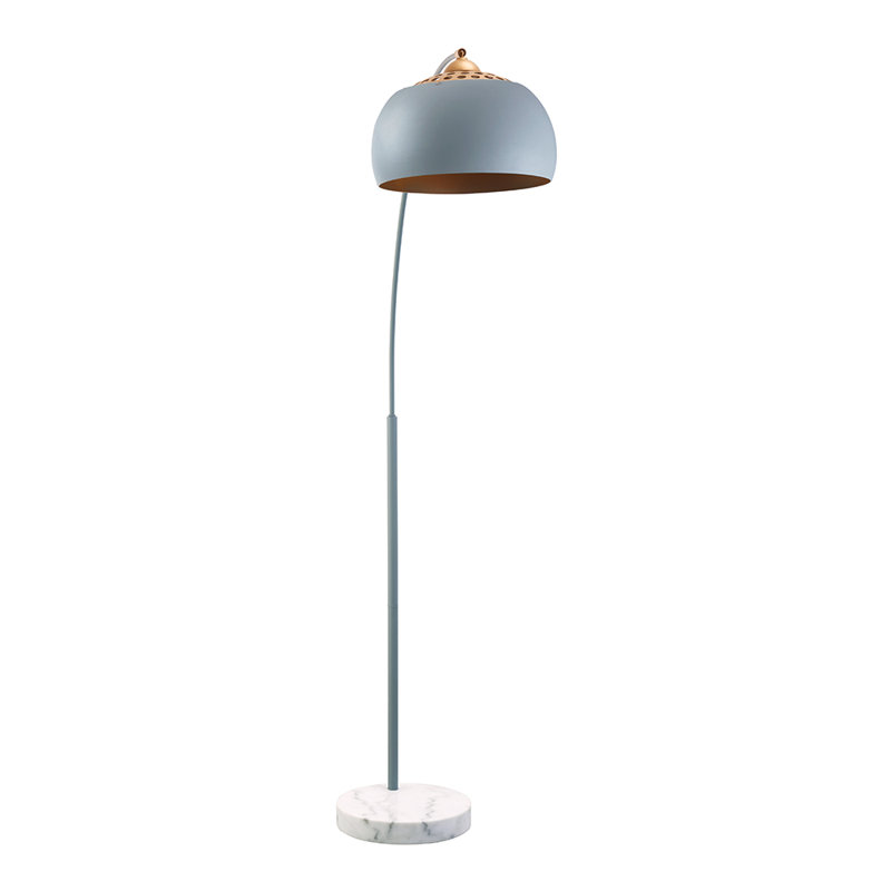 Dedre 68.5'' Arched Floor Lamp, Grey, White