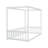 Canopy Frame Floor Bed With Fence, Guardrails-1149976058-1149976059