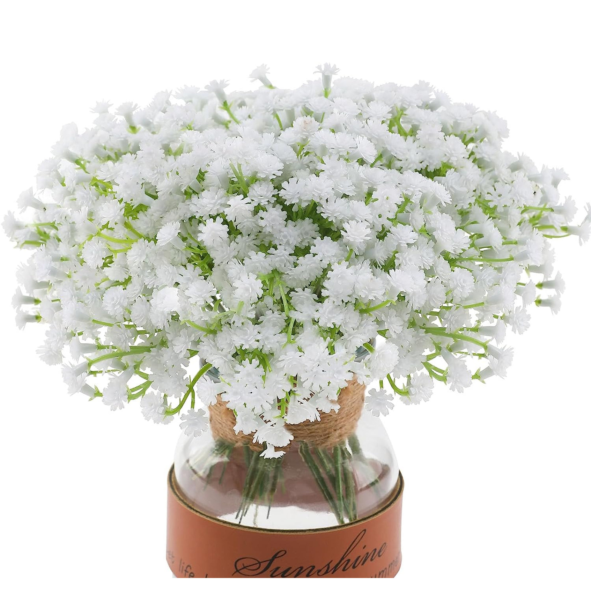 Baby Breath Flower Stem, Artificial Gypsophila Spray 26'' Tall, Fake Flower  for Bridal Bouquet, Wedding Decoration, Baby Shower, Home Decor 