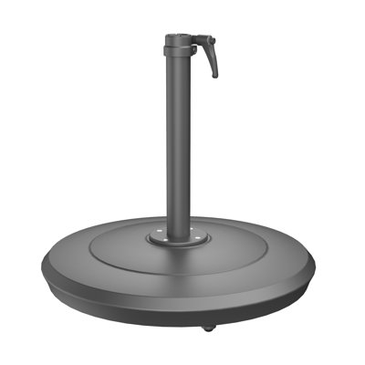 Aurora Round Cast Aluminum Base With Wheels