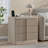 Fluted Nightstand with Charging Station, 23.6" Bedside Table with 3 Storage Drawers, Wood Handle for Bedroom, Living Room, Natural Oak-426850636