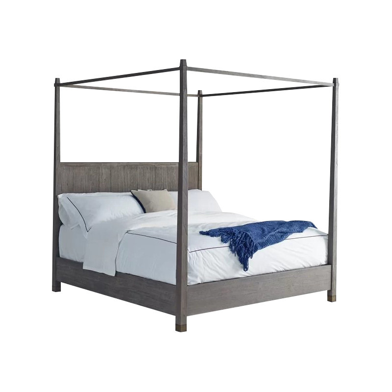 Palmer Canopy Bed, Driftwood, King