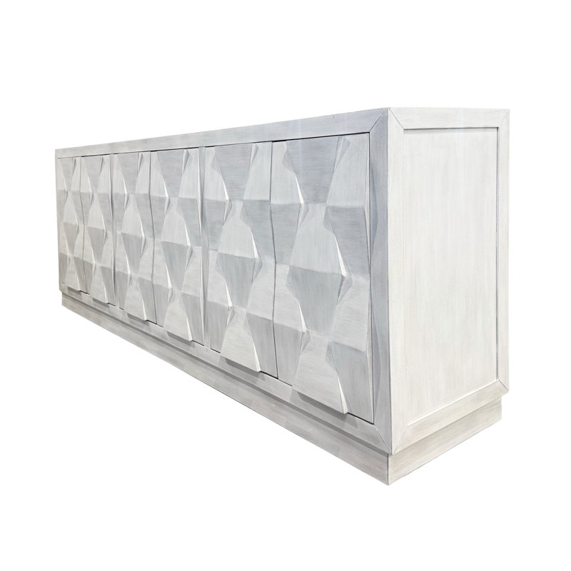 Console de 90 po, Blanc délavé