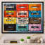 Popart Cassette Tapes II, reproduction d'art sur toile encadrée-2131890366-2131890364