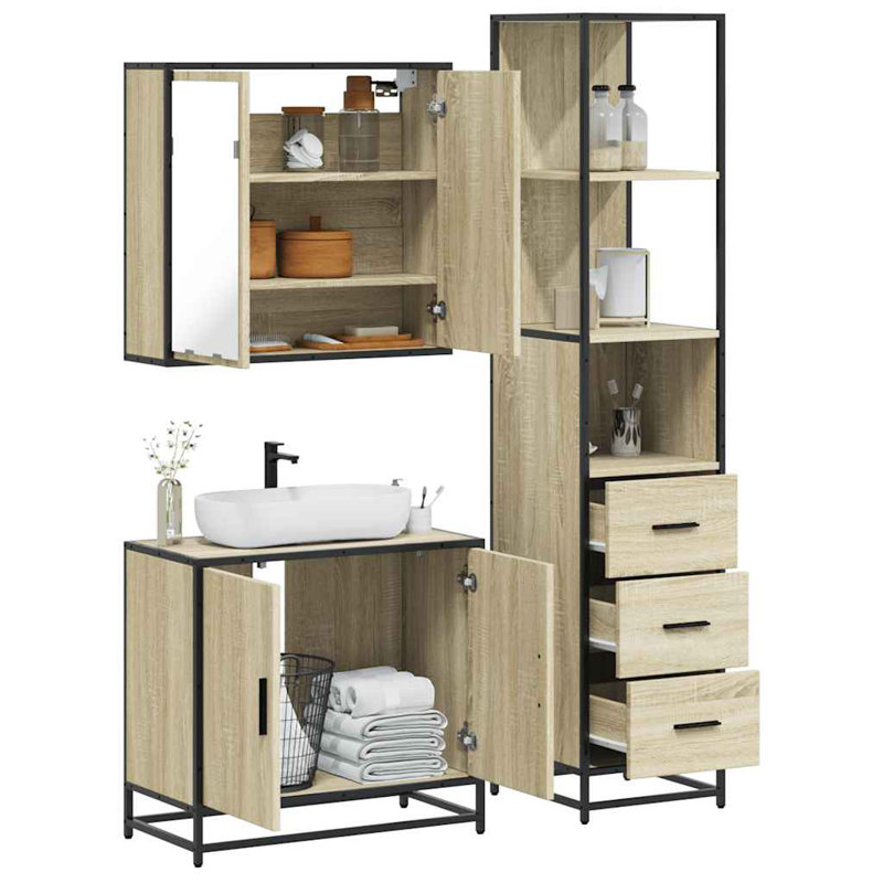 Bathroom Furniture Suite, Sonoma Oak