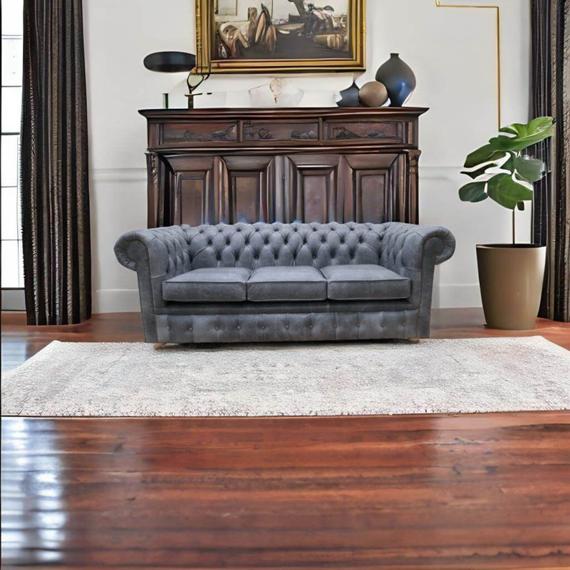 3 Seater Sofa, Cracked Wax Ash