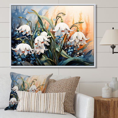 «Snowdrops Charm In Winter», reproduction sur toile