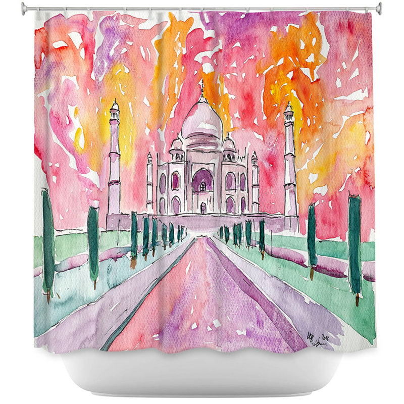 Rideau de douche simple taj, mahal