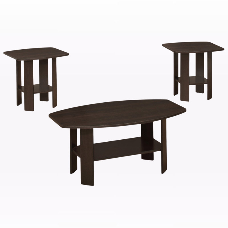 Table de bout, table d'appoint, 3 pièces Nouria