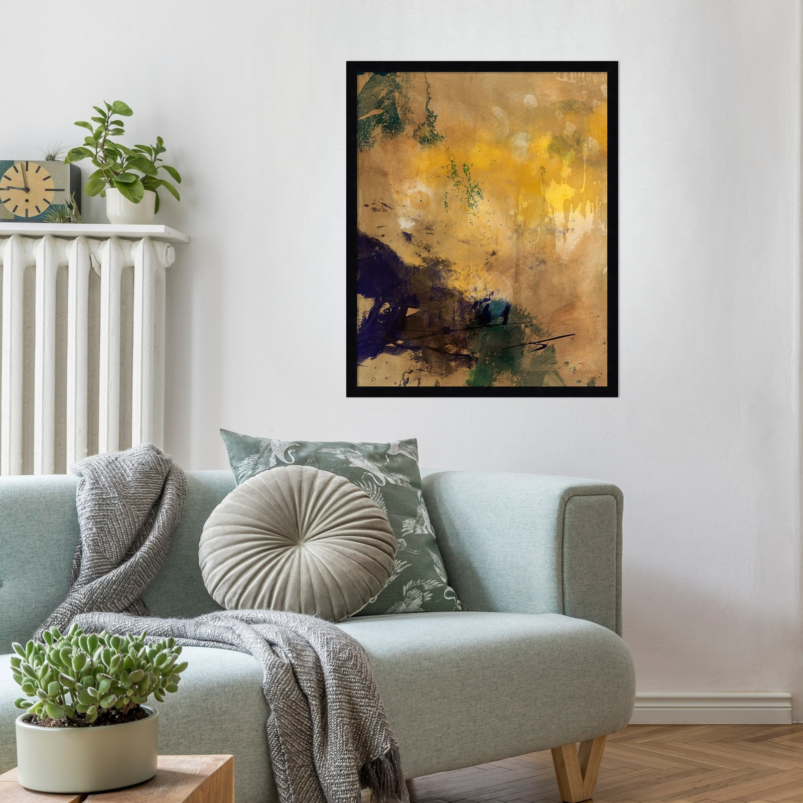 Flagler "Amber Haze II" Print, 25" H x 21" W, Black