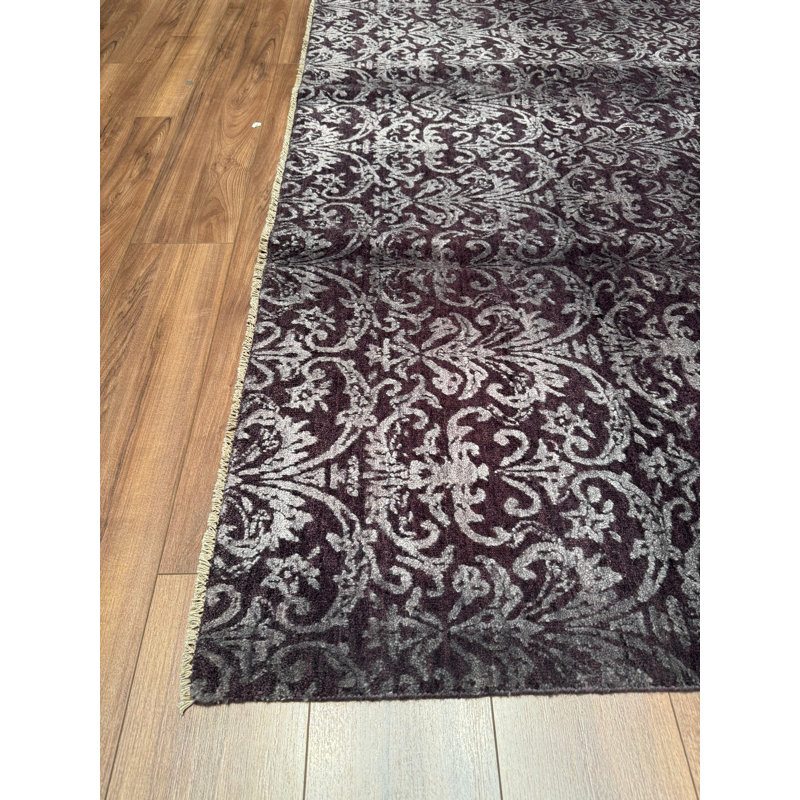 Tapis en laine anthracite noué à la main Original Original