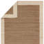 Tapis rectangulaire en jute / sisal tissé à la main en brun / beige-1891583657